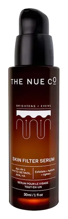 The Nue Co Skin Filter Daily Brightening Phyto-Retinol + AHA Serum