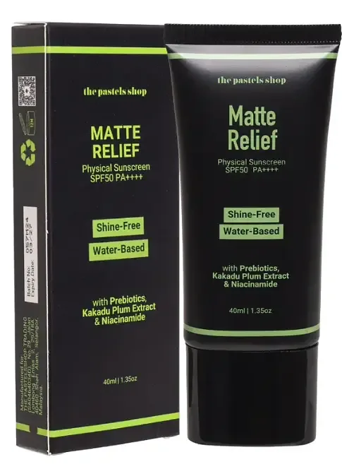 The Pastels Shop Matte Relief Physical Sunscreen SPF 50 PA++++