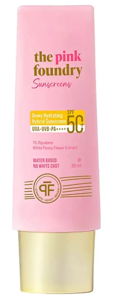 The Pink Foundry Dewy Hydrating Hybrid Sunscreen SPF 50+