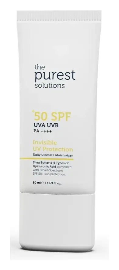 The Purest Solutions Invisible UV Protection - Daily Intensive Moisturizer SPF 50+