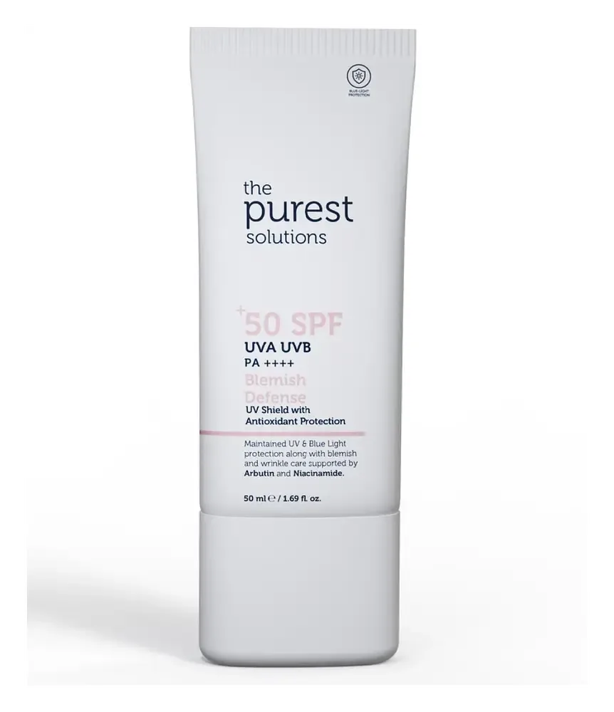 The Purest Solutions UV Shield with Antioxidant Protection Blemish Defense SPF 50+ PA++++