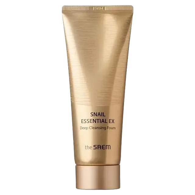 THE SAEM Snail Essential EX Wrinkle Solution Deep Cleansing Foam