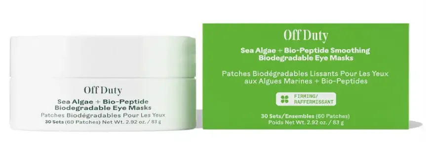 Three Ships Beauty Off Duty Sea Algae + Bio-Peptide Biodegradable Eye Masks