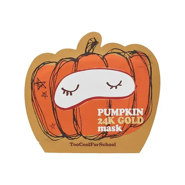 TOO COOL FOR SCHOOL Pumpkin 24K Gold Mask