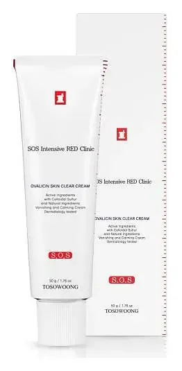 TOSOWOONG SOS Intensive Red Clinic Ovalicin Skin Clear Cream