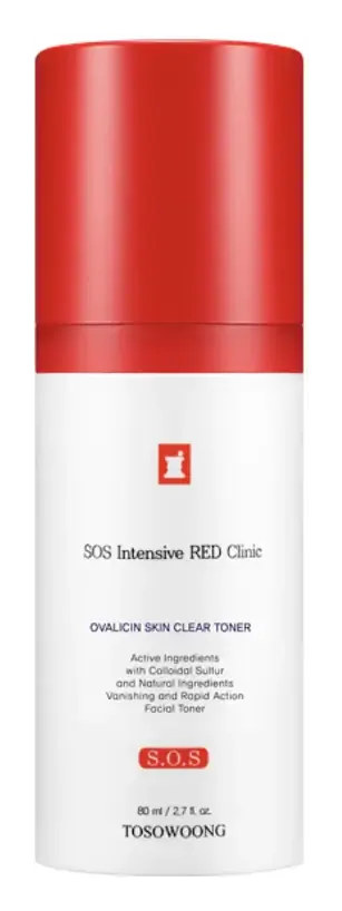 TOSOWOONG SOS Intensive Red Clinic Ovalicin Skin Clear Toner