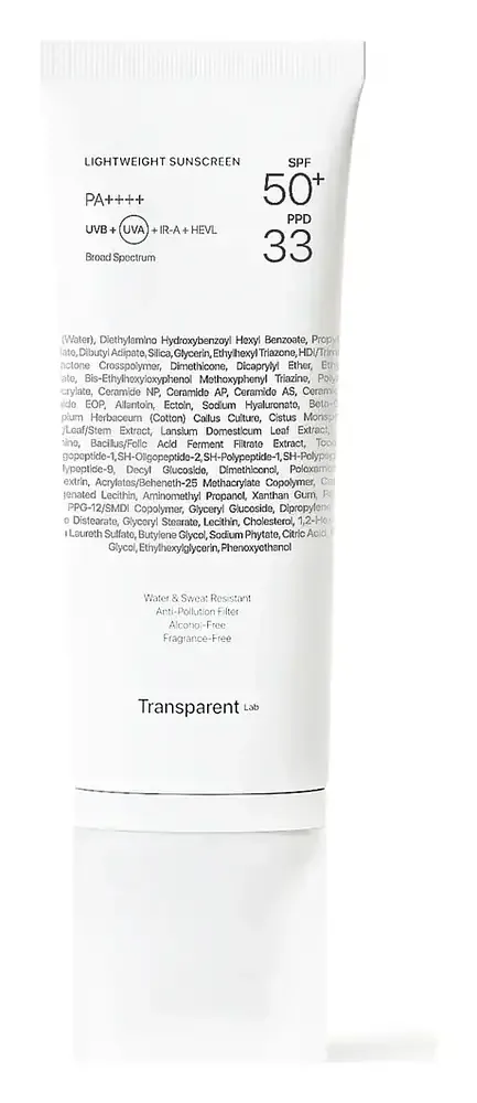Transparent Lab Lightweight Sunscreen SPF50+