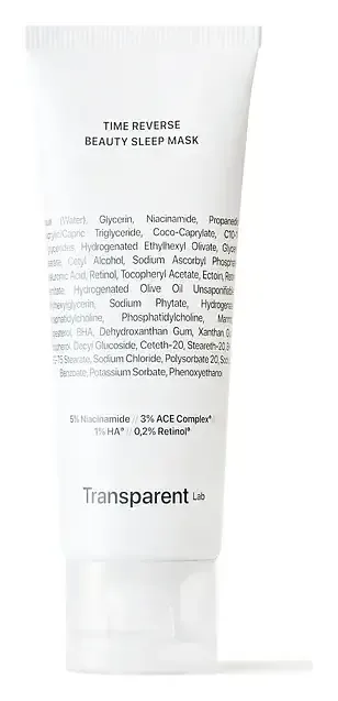 Transparent Lab Time Reverse Beauty Sleep Mask