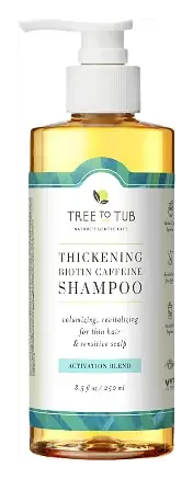 Tree to Tub Thickening Biotin Caffeine Shampoo