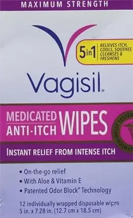 Vagisil Maximum Strength Anti-Itch Wipes