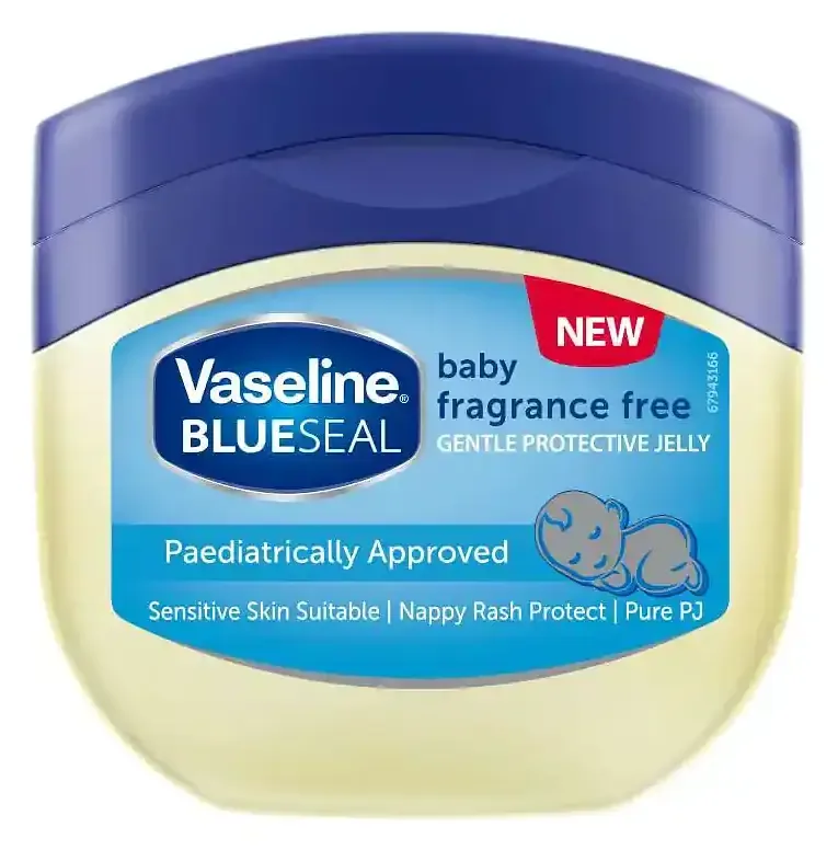 Vaseline Blue Seal Baby Fragrance Free Petroleum Jelly