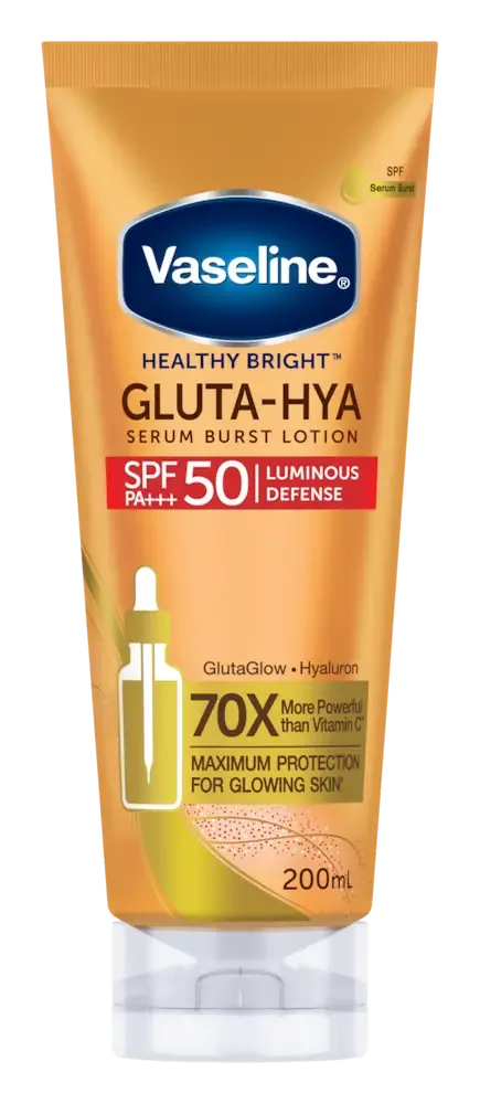 Vaseline Gluta-Hya Serum Burst Luminous Defense Sunscreen SPF 50