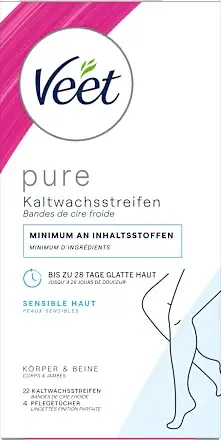 Veet Pure Kaltwachsstreifen Körper & Beine Sensitiv