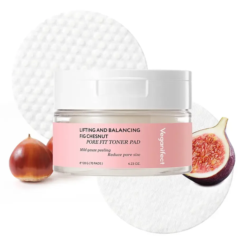 Veganifect Lifting And Balancing Fig Chestnut Pore Fit Toner Pad