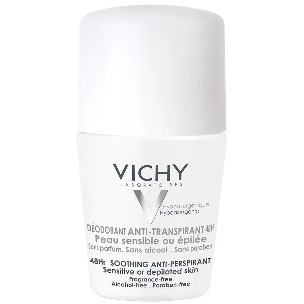 Vichy 48hr Soothing Anti-Perspirant Sensitive Or Depilated Skin Roll-On