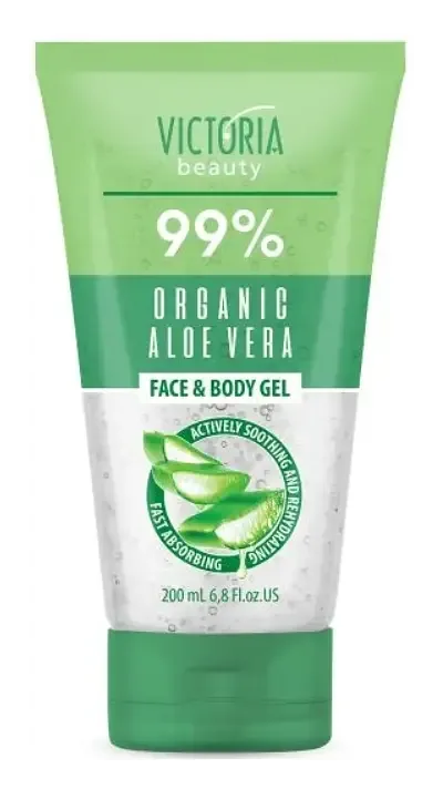 Victoria Beauty Cooling Gel for Face and Body with 99% Aloe Vera