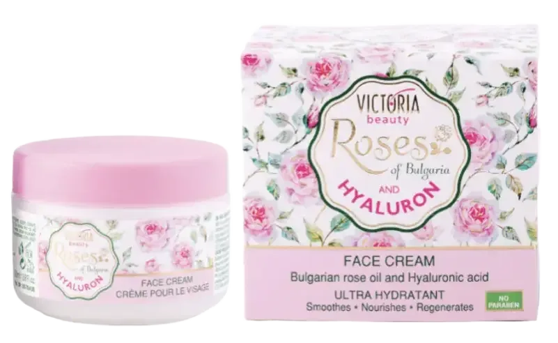 Victoria Beauty Roses of Bulgaria and Hyaluron Face Cream