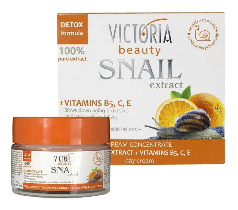 Victoria Beauty Snail Extract + Vitamins B5, C, E Face Cream