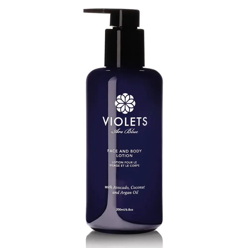 Violets Are Blue Face And Body Lotion With Argan And Avocado Oil