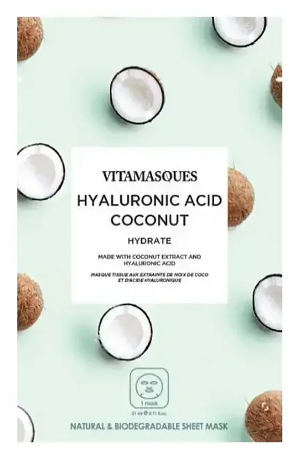 Vitamasques Hydrate Hyaluronic Acid and Coconut Sheet Mask