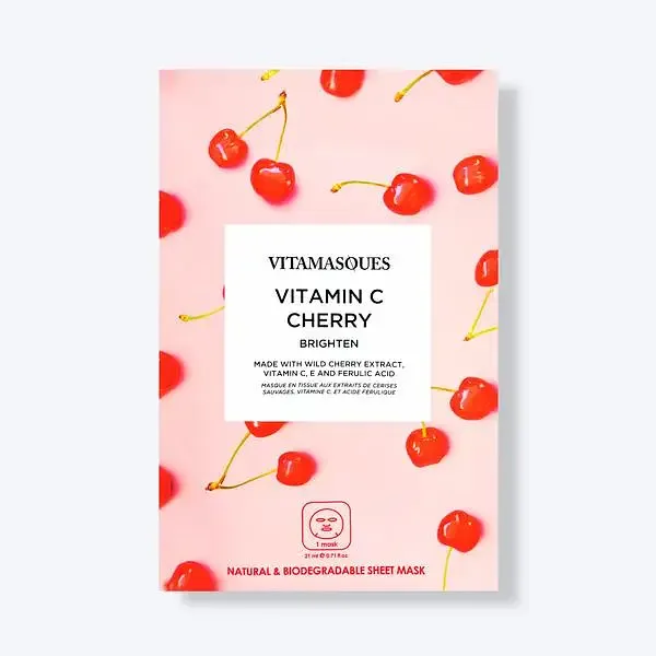 Vitamasques Vitamin C Cherry Face Sheet Mask