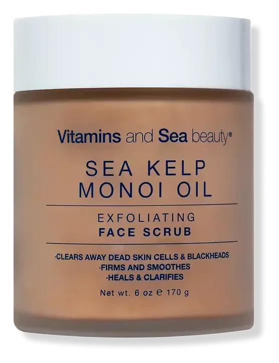 Vitamins and Sea beauty Monoi Oil & Sea Kelp Exfoliating Face Scrub
