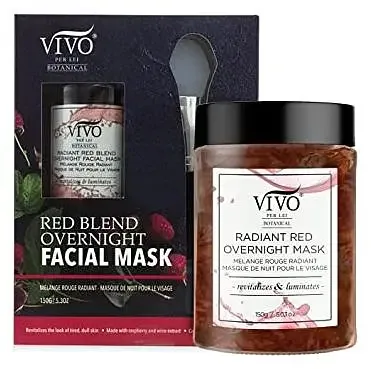 Vivo Per Lei Overnight Hydrating Raspberry Face Mask with Wine Extract