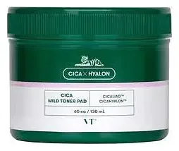 VT Cosmetics Cica Mild Toner Pad