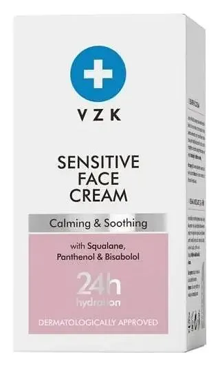 VZK Sensitive Face Cream with Squalene, Panthenol and Bisabolol