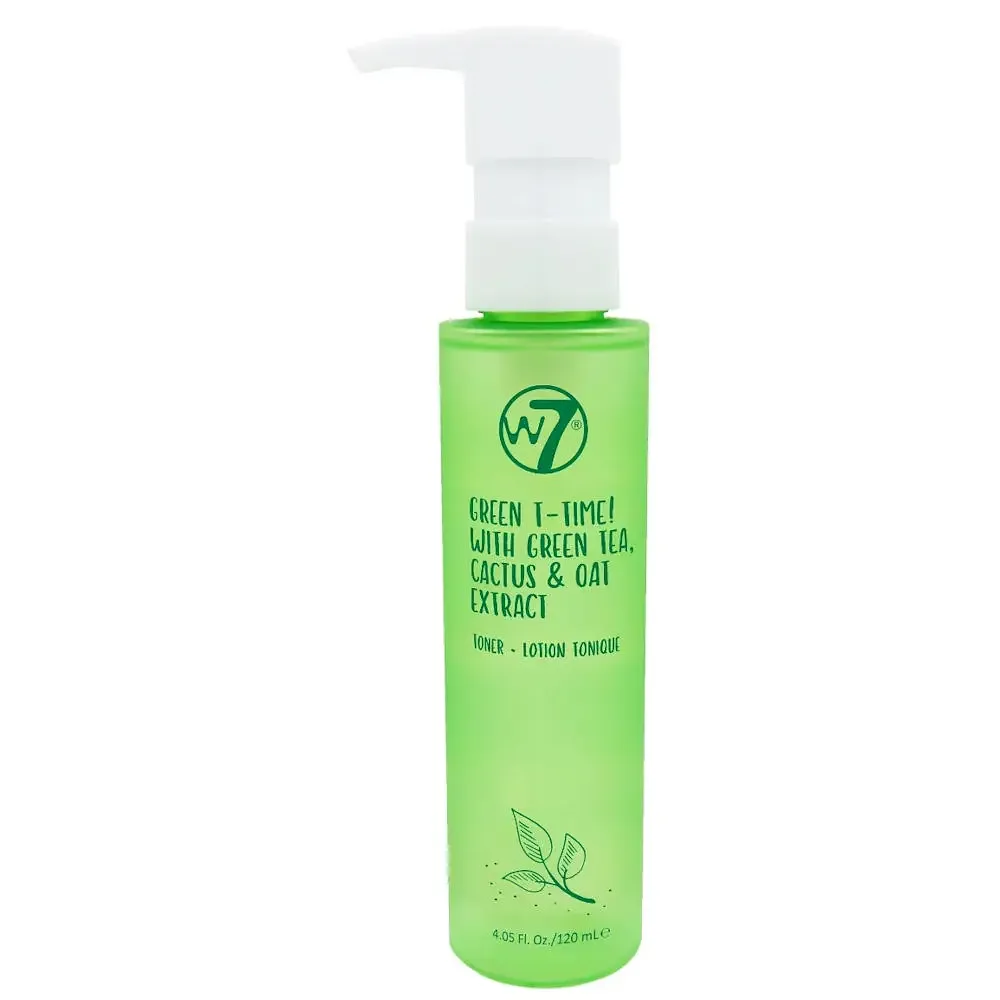 W7 Green T-Time With Green Tea Cactus & Oat Extract Toner