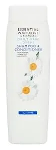Waitrose & Partners Essential Daily Care 2 In 1 Shampoo & Conditioner