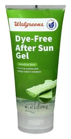 Walgreens Dye-Free After Sun Gel