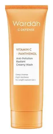 wardah C-Defense Vitamin C + Panthenol Anti-Pollution Radiant Creamy Wash