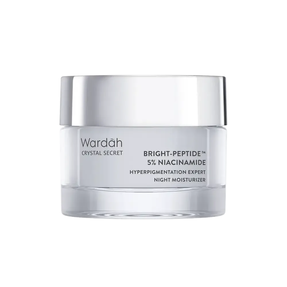 wardah Crystal Secret Bright Peptide + 5% Niacinamide Hyperpigmentation Expert Night Moisturizer
