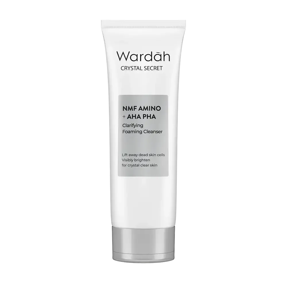 wardah Crystal Secret NMF Amino + AHA PHA Clarifying Foaming Cleanser