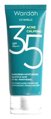 wardah UV Shield Acne Calming Sunscreen Moisturizer SPF 35 PA+++