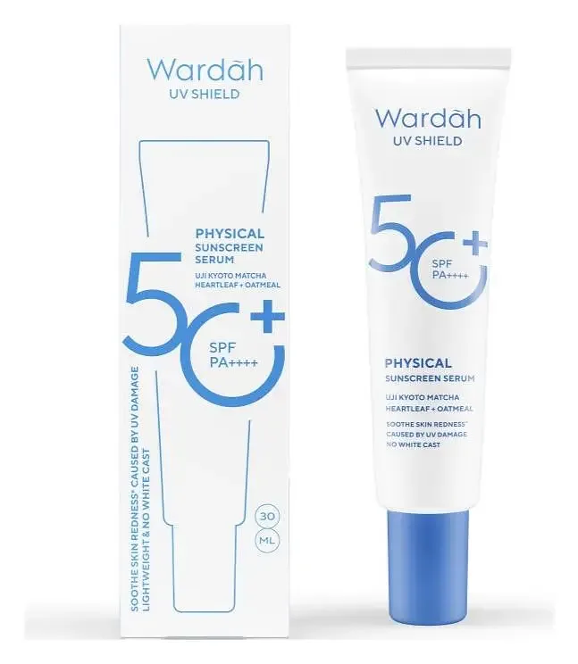 wardah UV Shield Physical Sunscreen Serum SPF 50+ PA++++