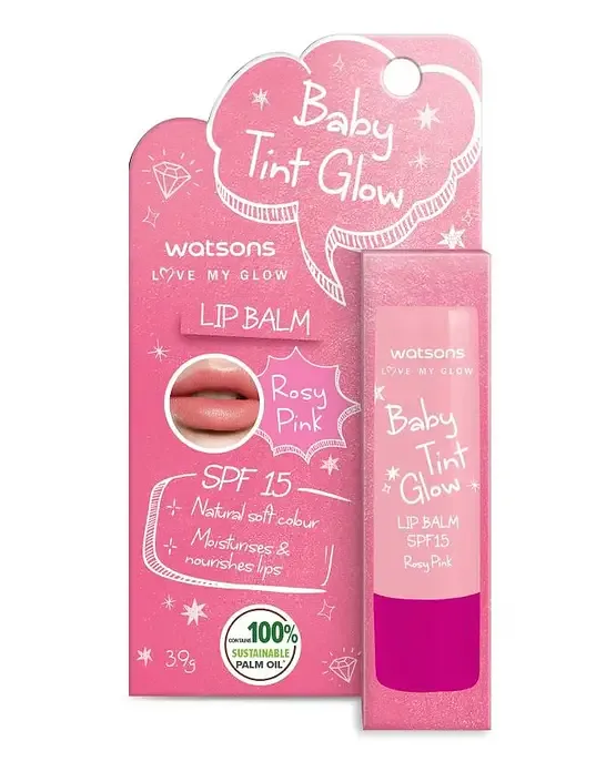 Watsons Baby Tint Glow Lip Balm SPF 15