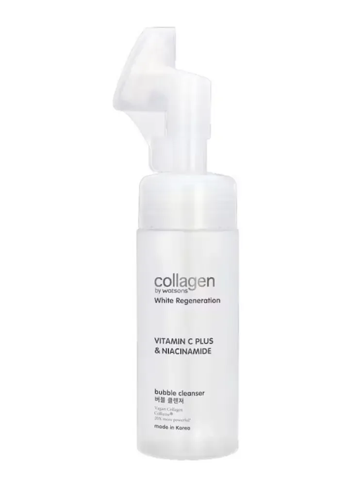 Watsons Collagen White Regeneration Vitamin C Plus & Niacinamide Bubble Cleanser
