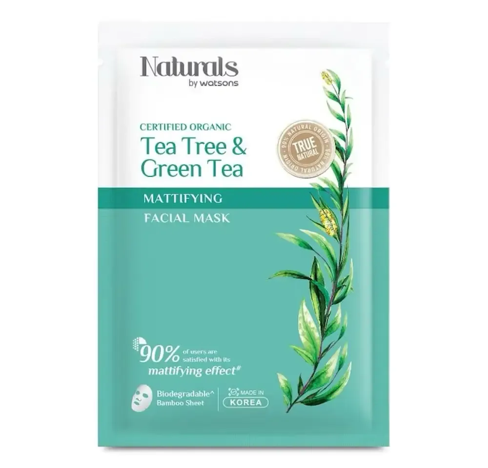 Watsons Naturals Tea Tree & Green Tea Mattifying Facial Mask