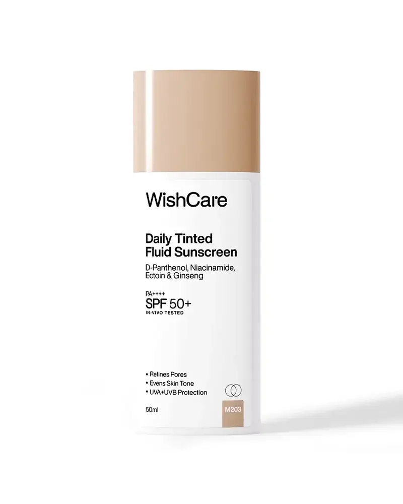 Wishcare Daily Tinted Fluid Sunscreen SPF 50+