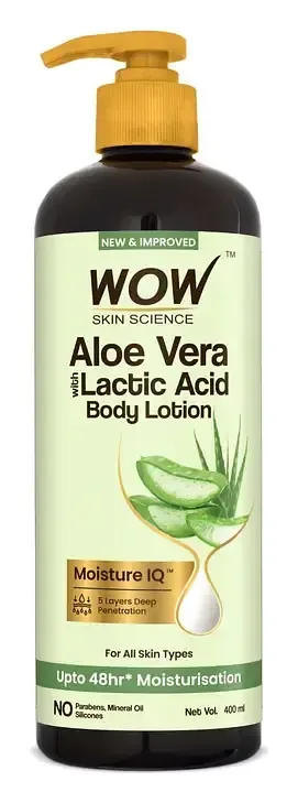 Wow Skin Science Aloevera and Lactic Acid Body Lotion