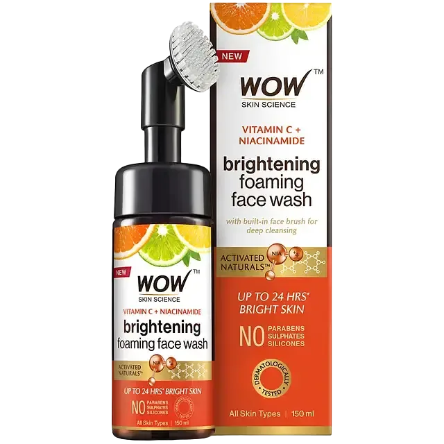 Wow Skin Science Vitamin C & Niacinamide Brightening Foaming Face Wash