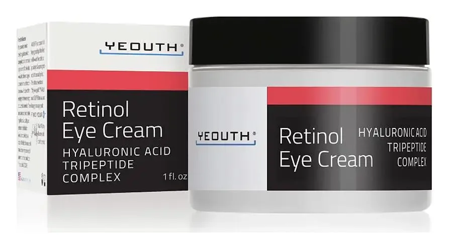 Yeouth Retinol Eye Cream with Hyaluronic Acid and Tripeptide Complex