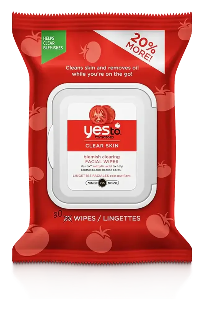 Yes To Tomatoes Clear Skin Blemish Clearing Facial Wipes