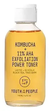 Youth To The People Kombucha + 11% AHA Exfoliation Toner with Lactic Acid