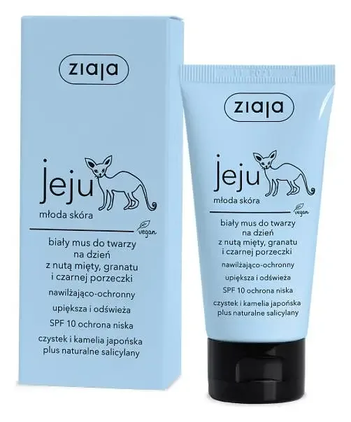 Ziaja Jeju Biały Mus Do Twarzy Na Dzień SPF 10