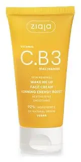 Ziaja Vitamin C.B3 Niacinamide Skin Renewal Wake Me Up Face Cream Morning Energy Boost